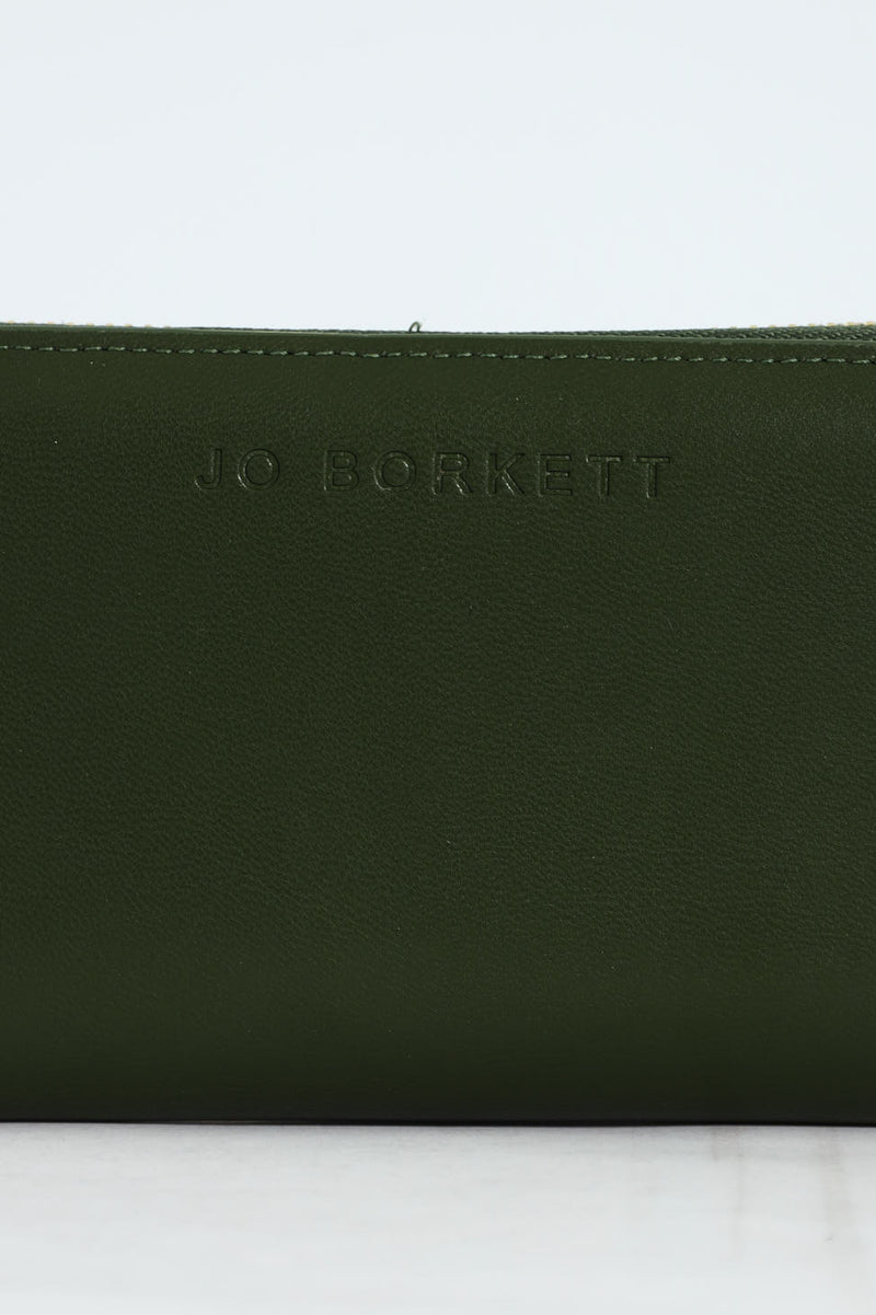 Meryl Smooth Zip Around Purse - Green