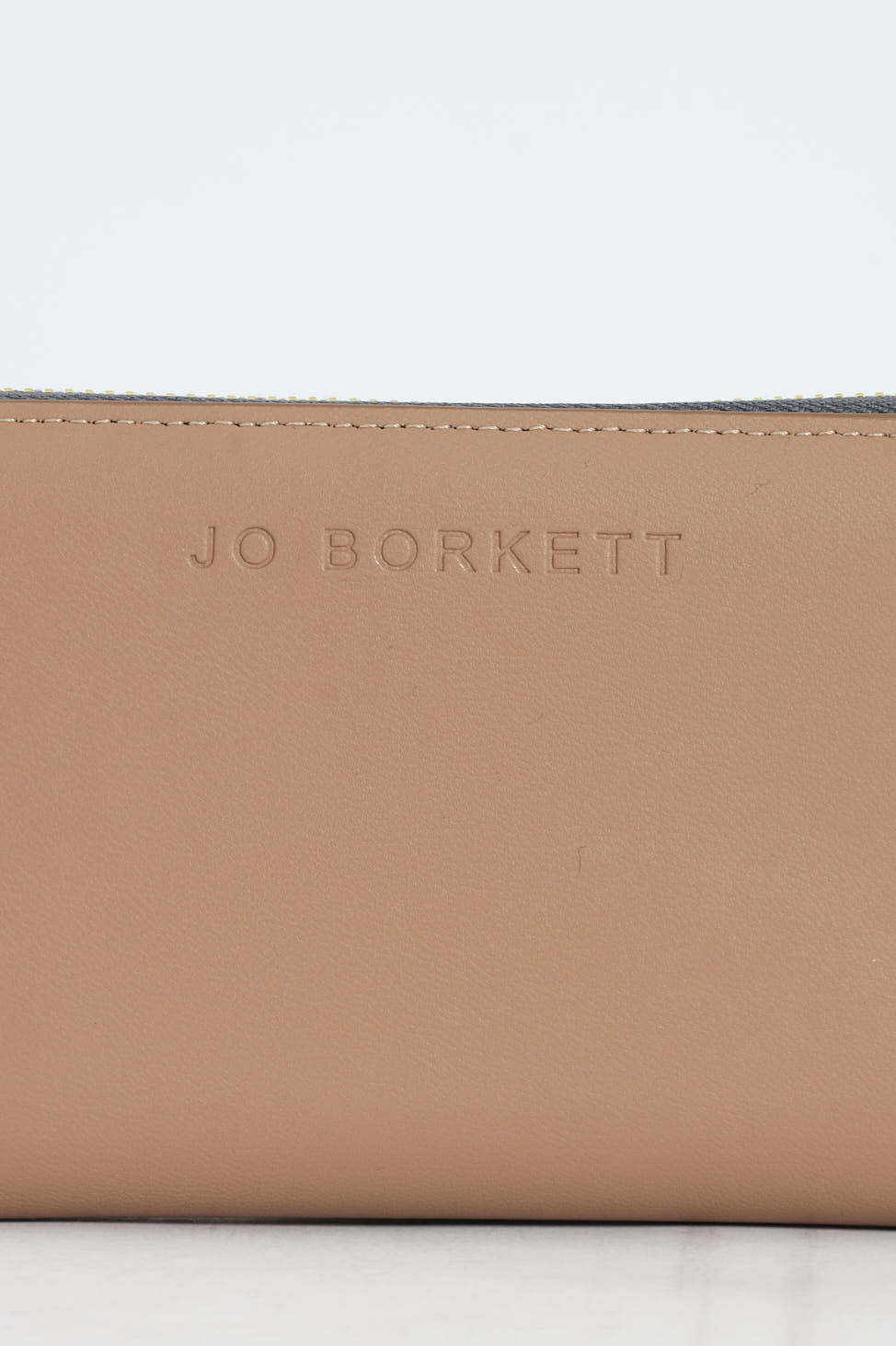 Meryl Smooth Zip Around Purse - Beige