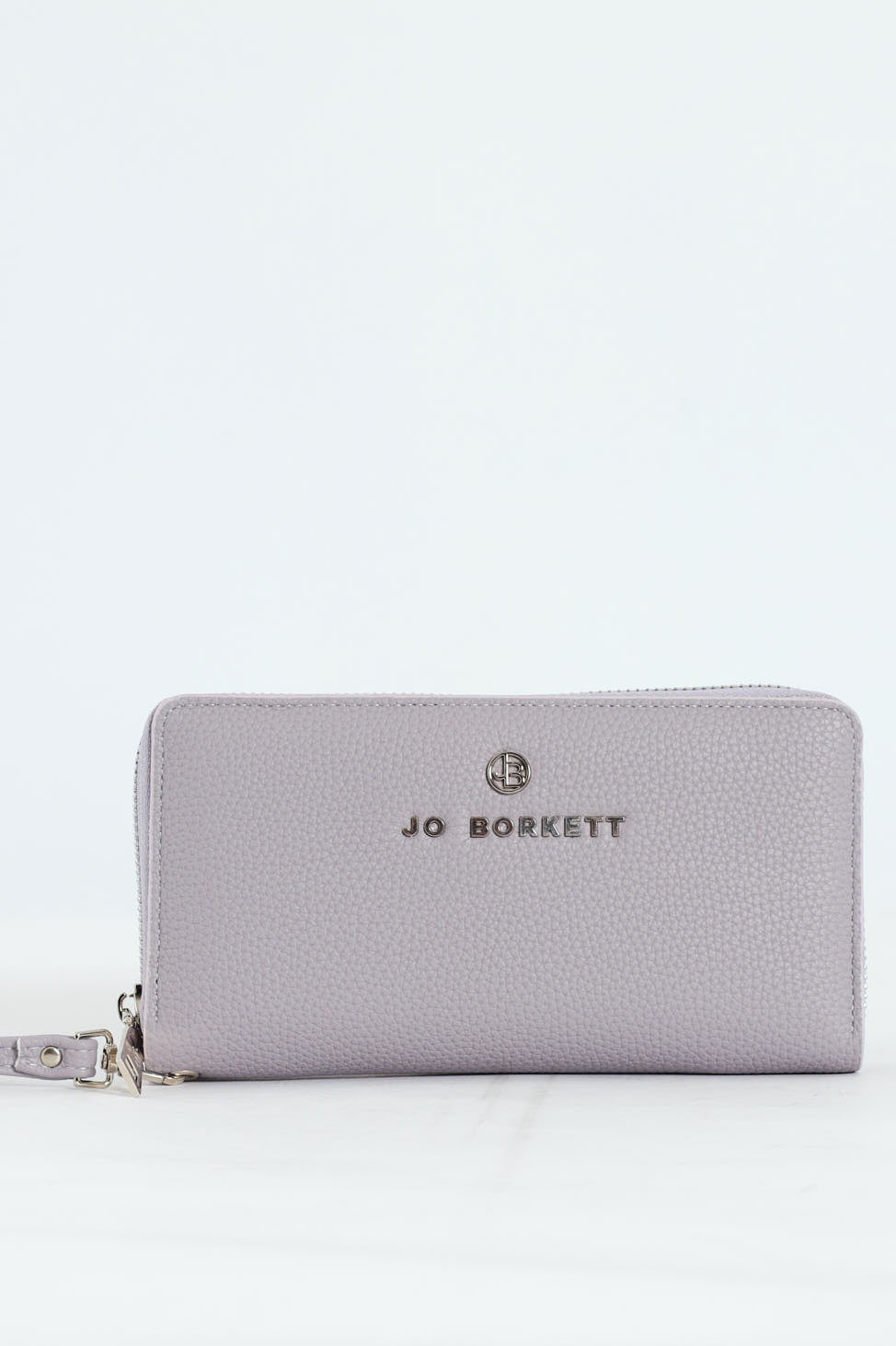 Nikki Pebble Zip Around Purse With Hand Strap - Lilac