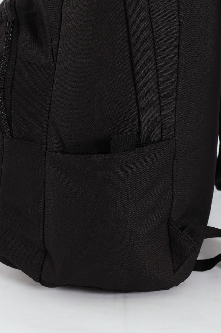 Basic Front Pocket Backpack - Black