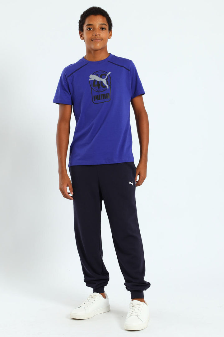 Boys Active Sports Graphic Tee - Blue