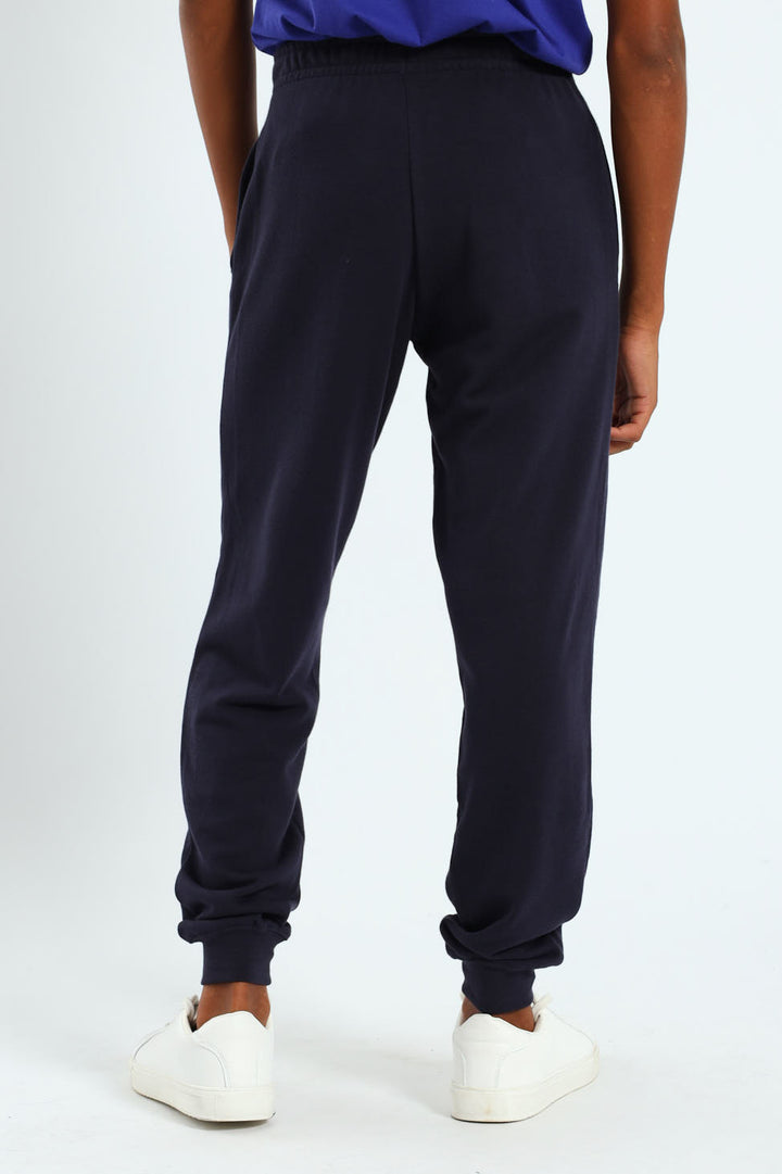 Boys Logo Sweatpants - Navy