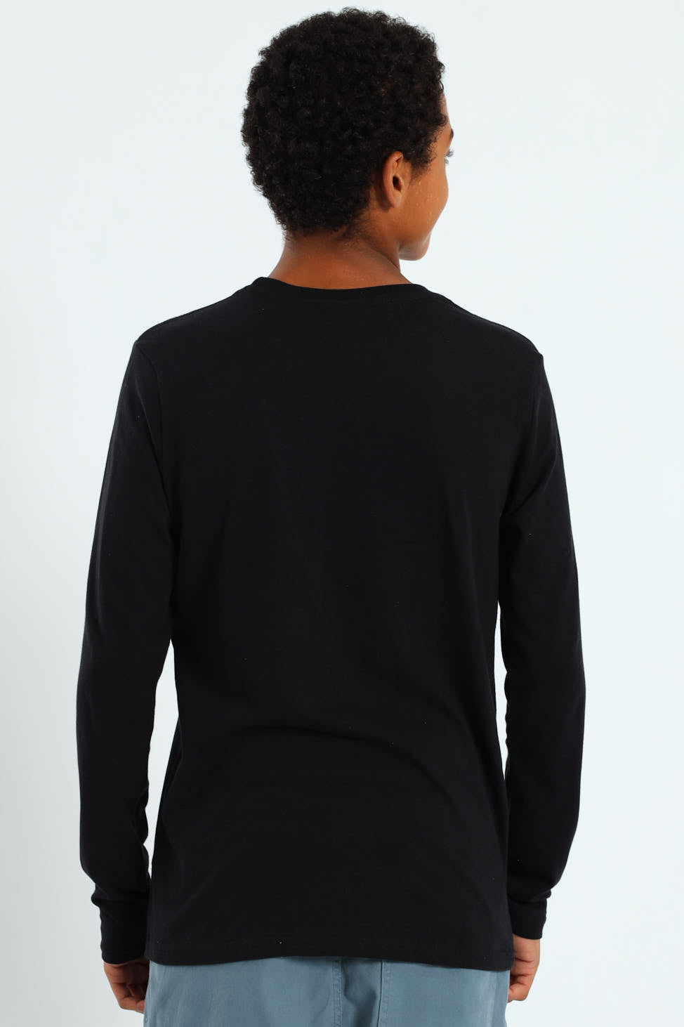 Boys 2 Pack Skate Text Long Sleeve Tees - White/Black