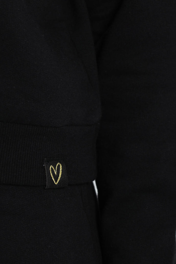 Girls Fleece Top - Black