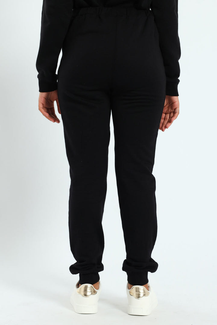 Girls Fleece Jogger - Black