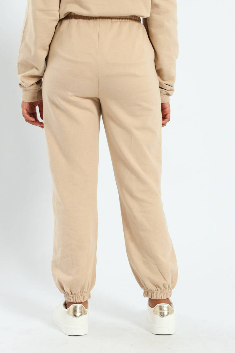 Girls New York Fleece Jogger - Tan