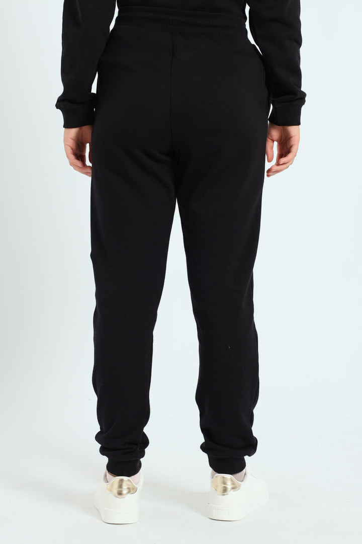 Girls Wendy Fleece Jogger - Black