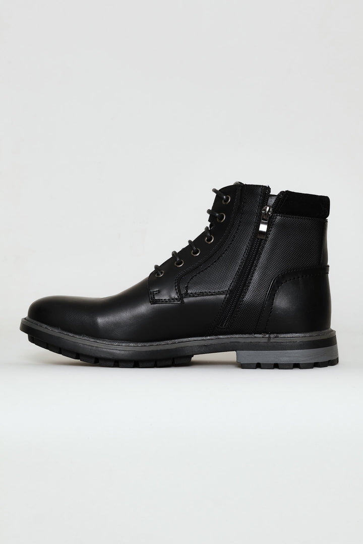 Padded Worker Boot - Black