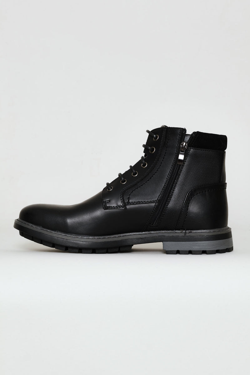 Padded Worker Boot - Black