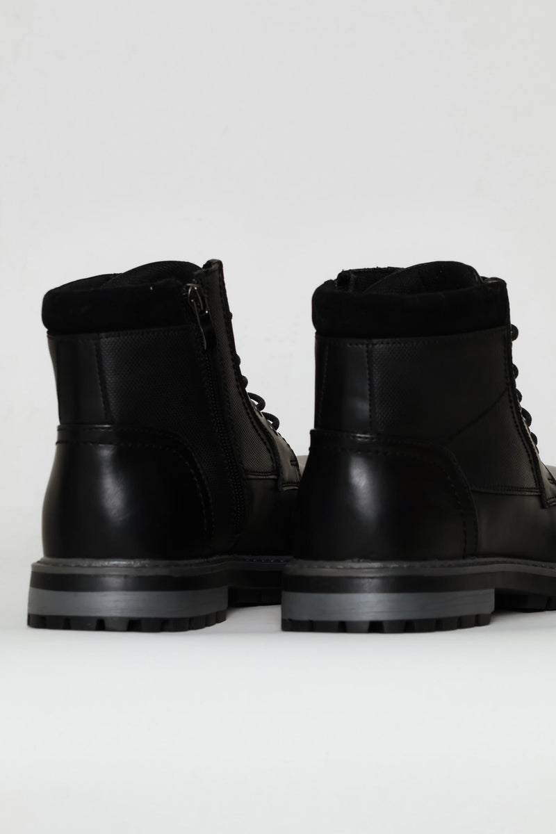 Padded Worker Boot - Black