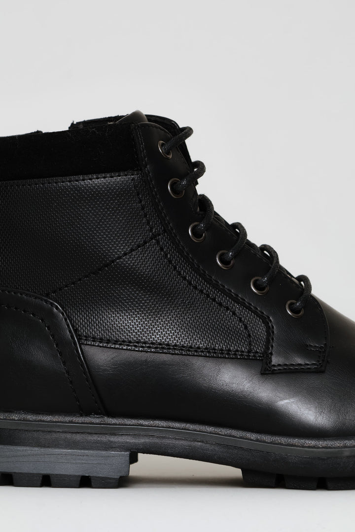 Padded Worker Boot - Black
