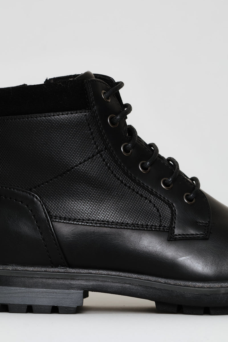 Padded Worker Boot - Black