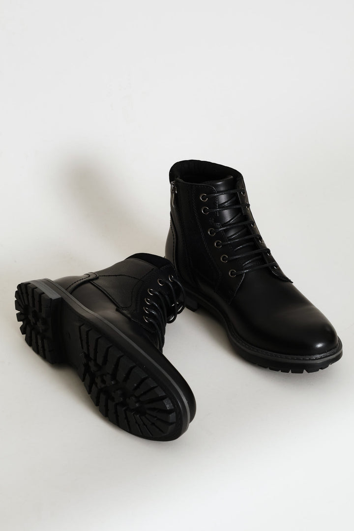 Padded Worker Boot - Black