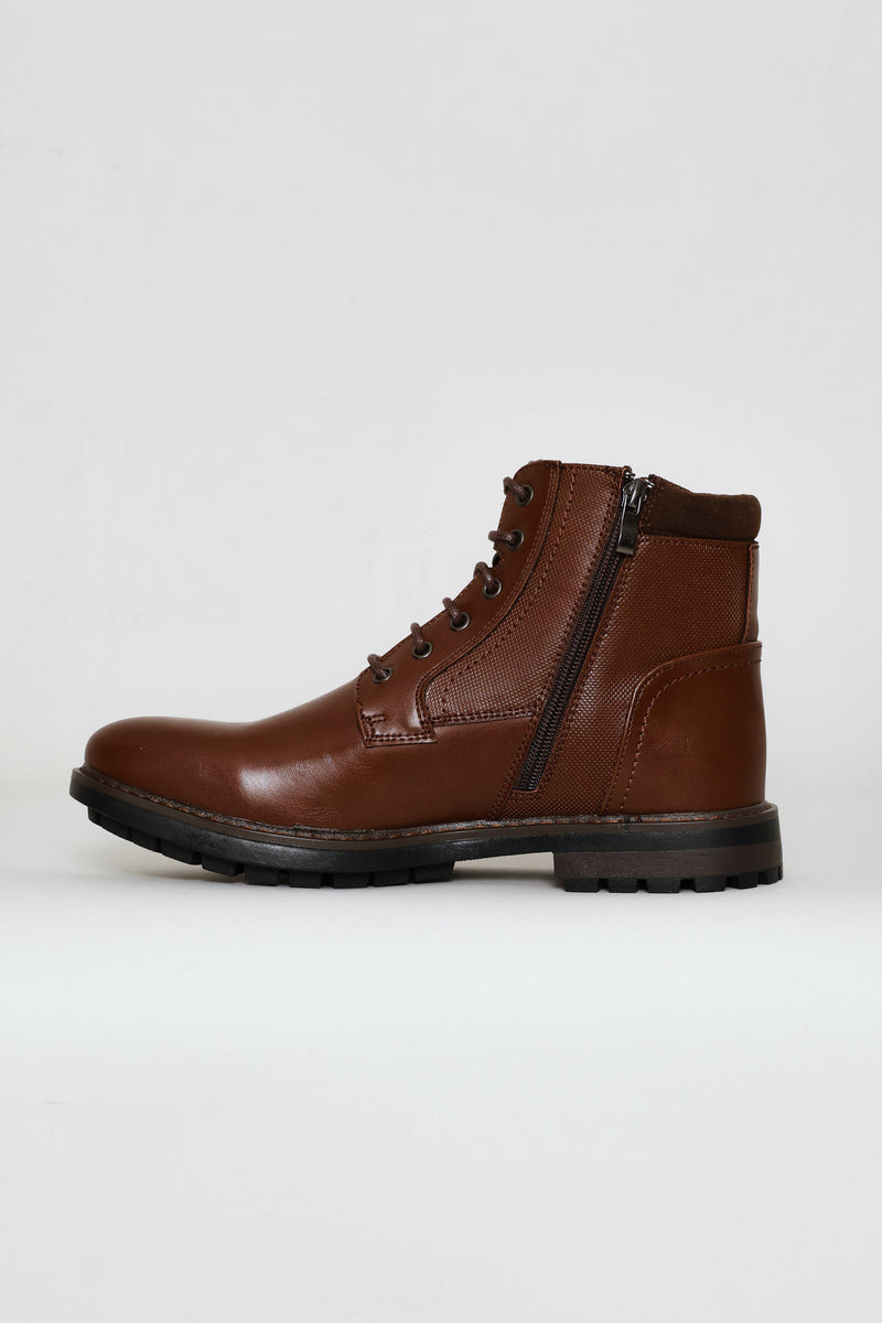 Padded Worker Boot - Chocolate