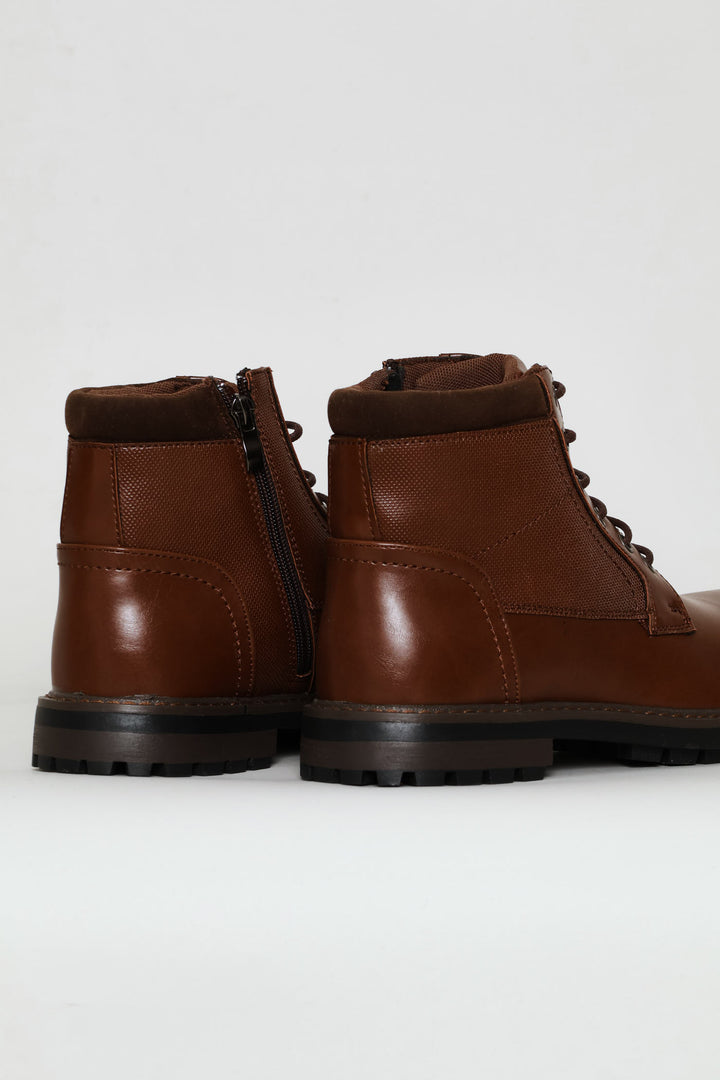Padded Worker Boot - Chocolate