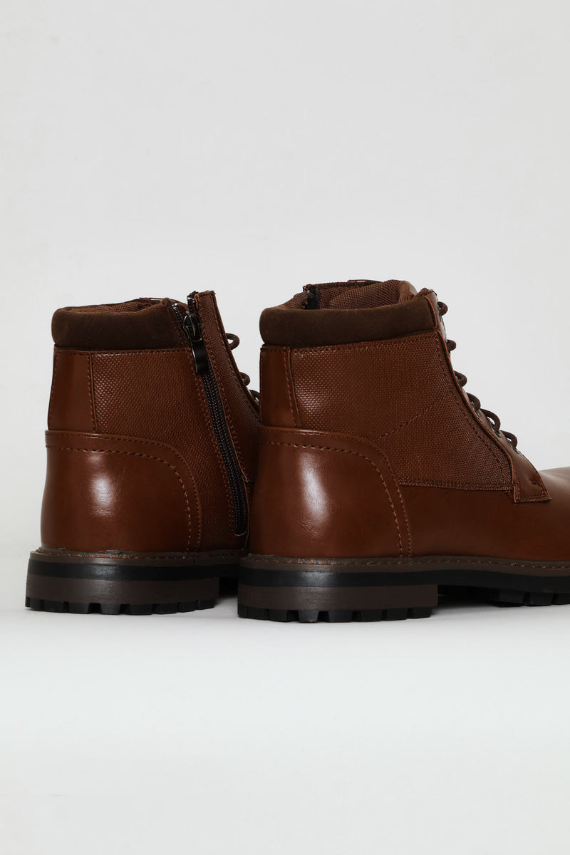 Padded Worker Boot - Chocolate