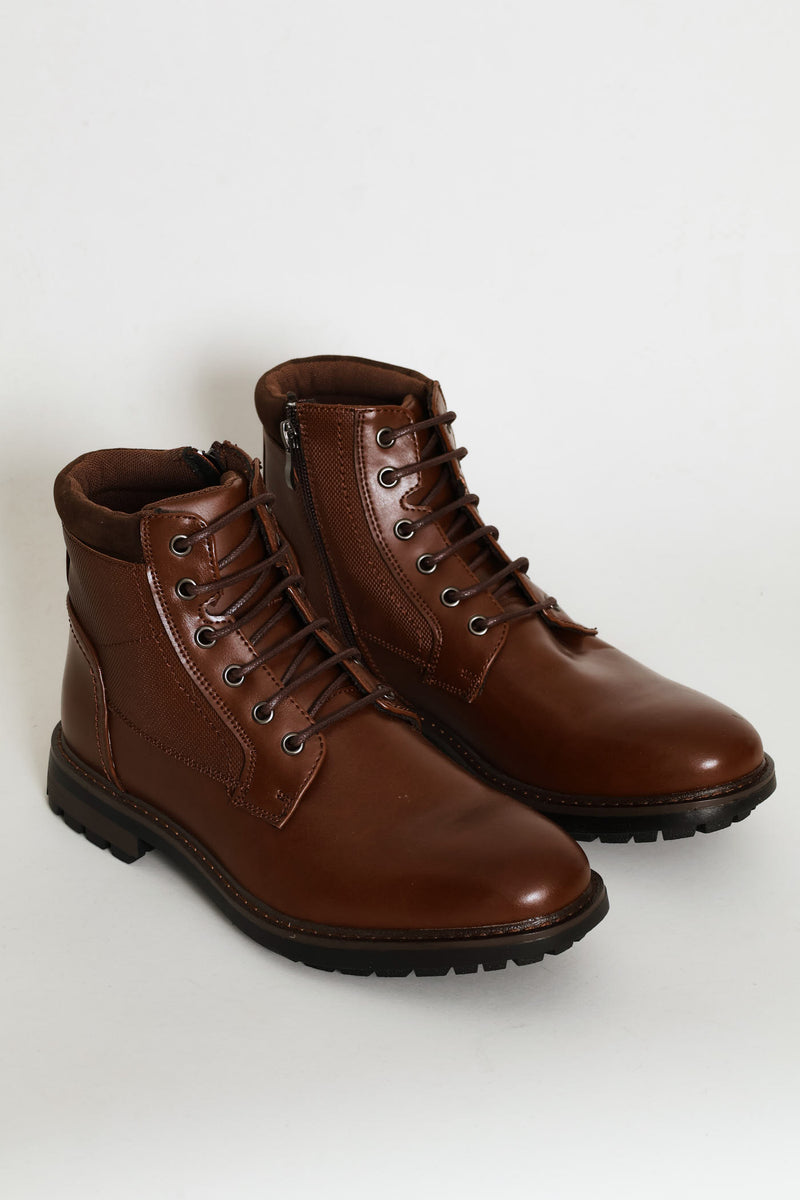 Padded Worker Boot - Chocolate
