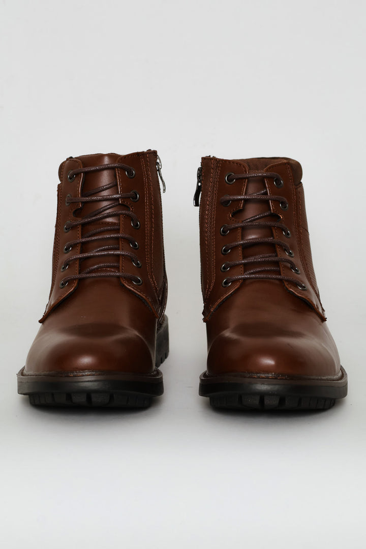 Padded Worker Boot - Chocolate