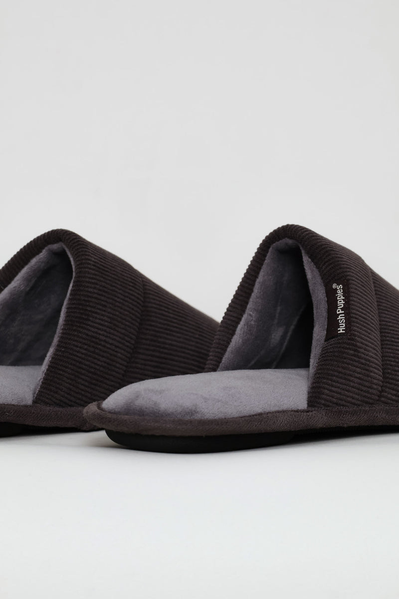Manuel Open Back Slipper - Grey