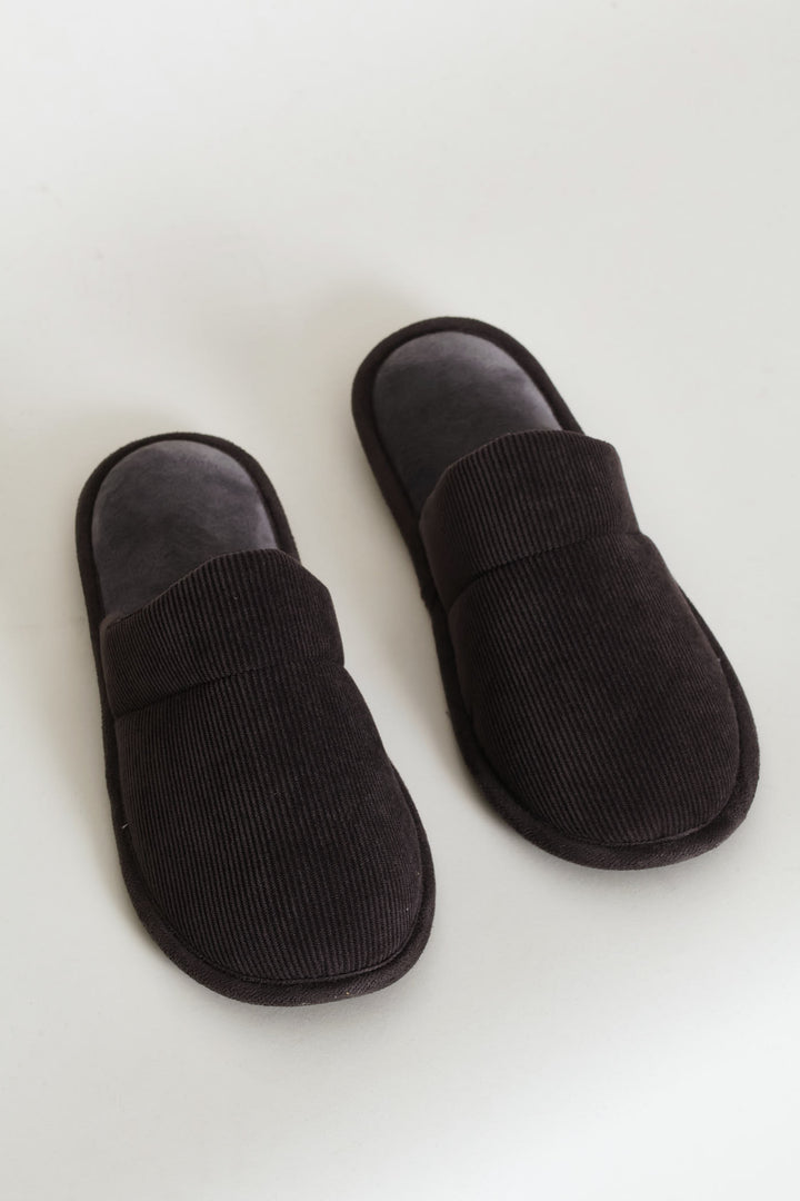 Manuel Open Back Slipper - Grey
