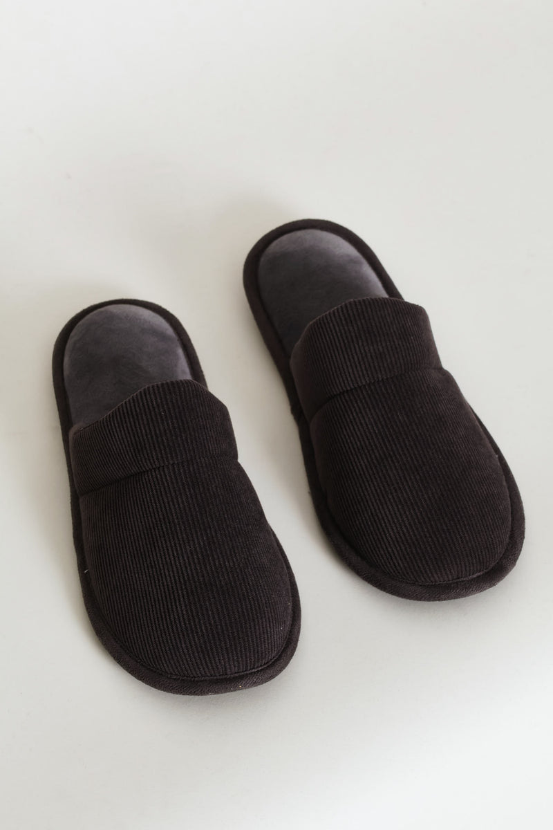 Manuel Open Back Slipper - Grey