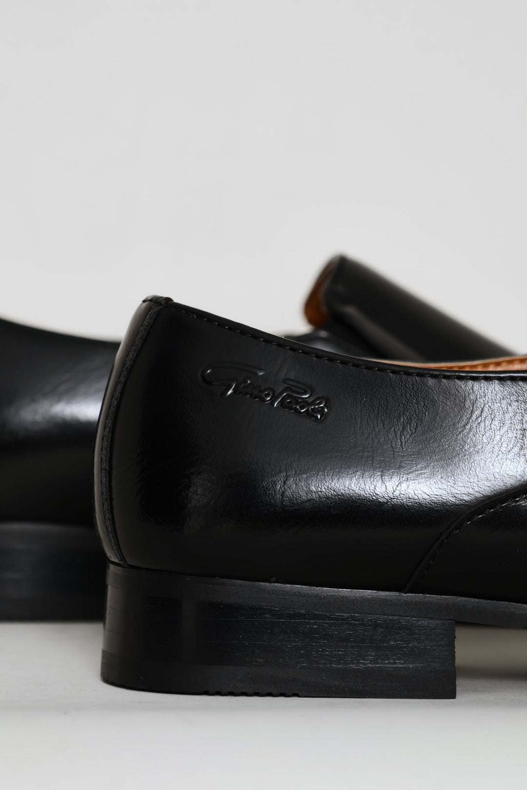 Slip On Smart Shoe With Toe Cap - Black