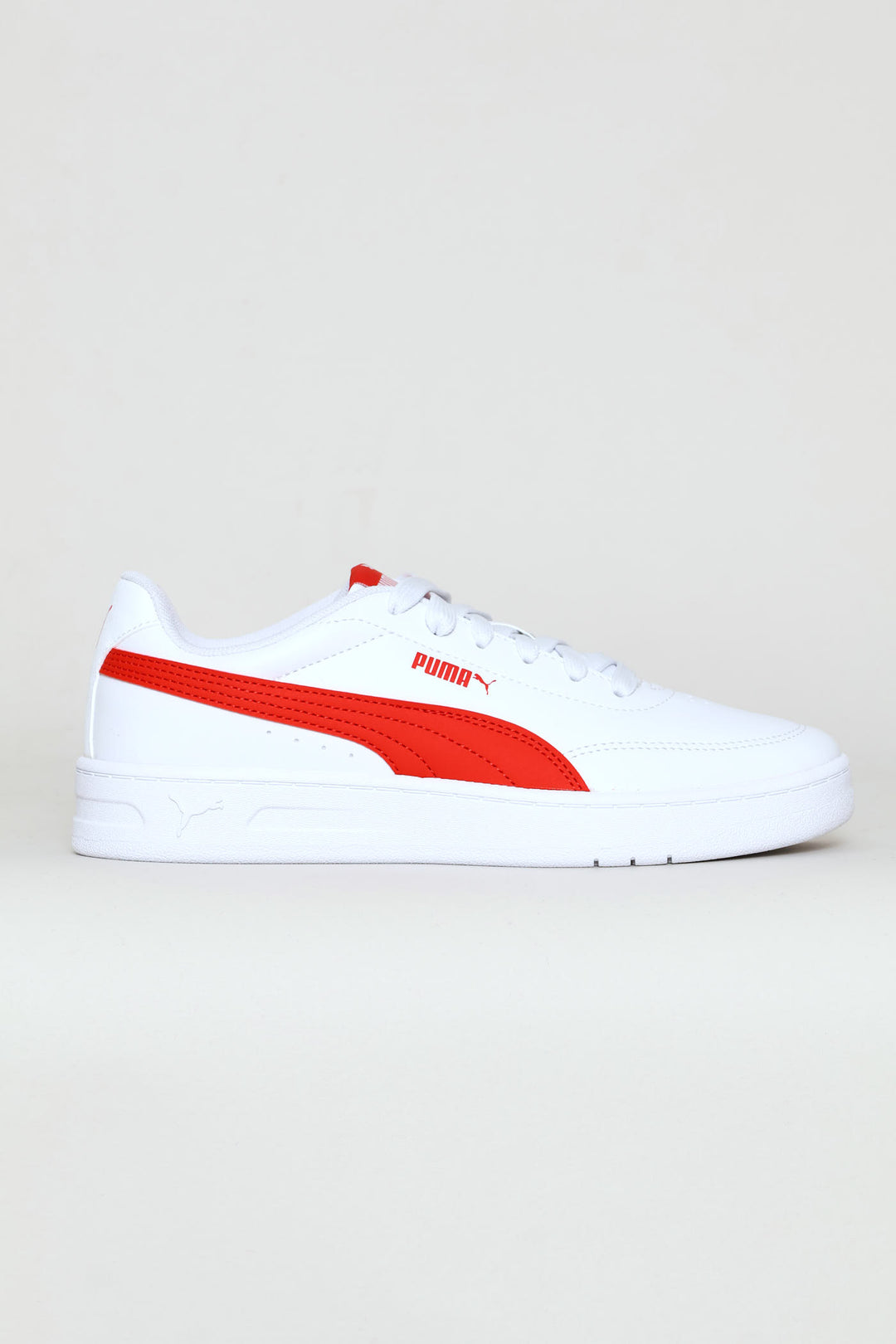 Boys Court Classic Clean Jr Sneaker - White/Red