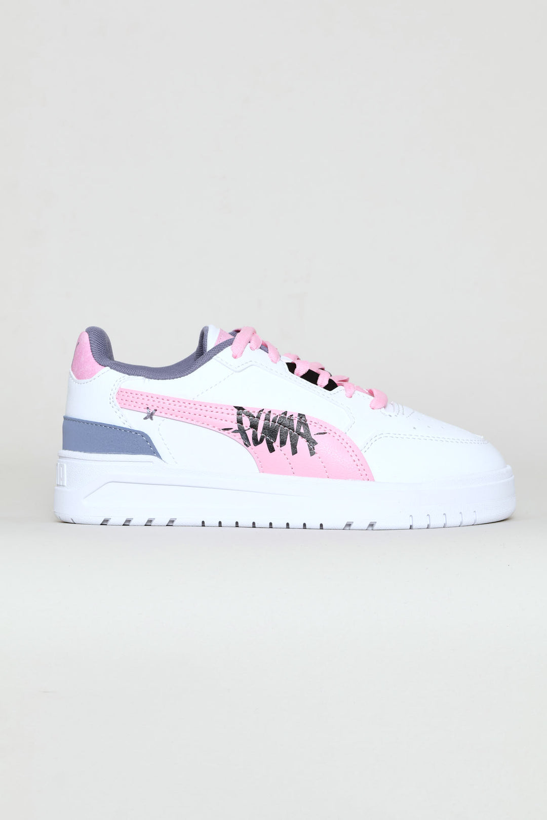 Girls Shuffle Downtown Lo Mid 90S Sneaker - White/Pink