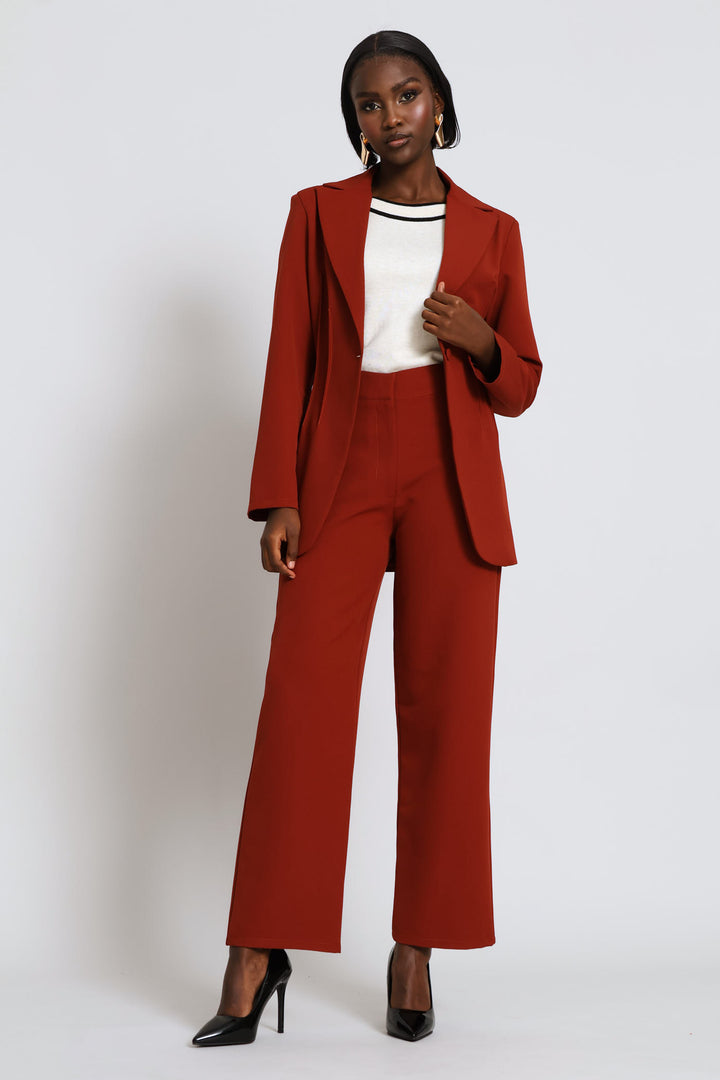 Dart Waisted Blazer - Copper