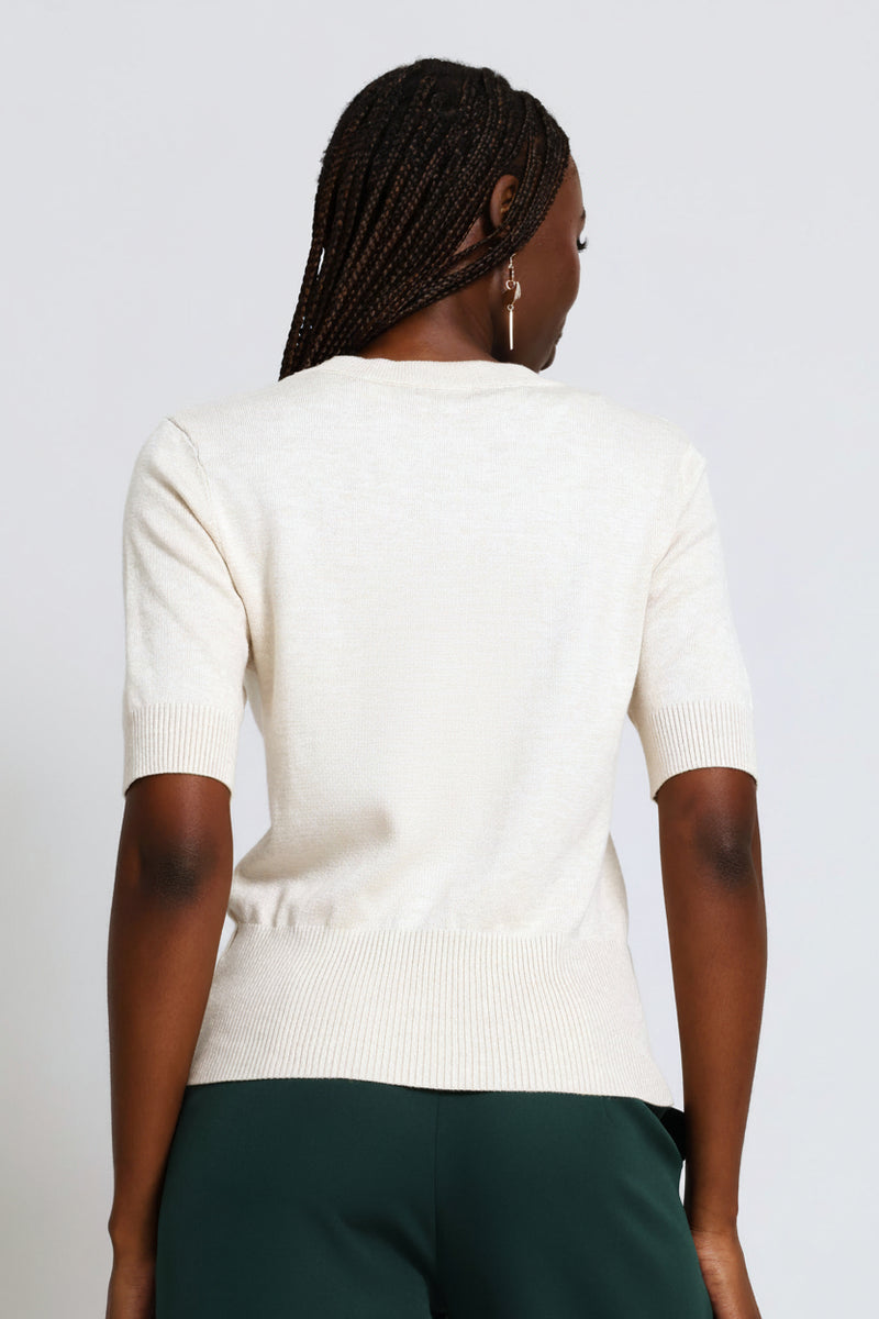 Stitch Detail Pullover - Oatmeal