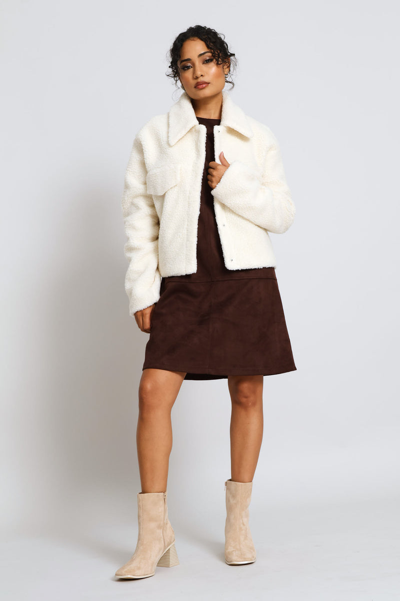 Utility Trucker Jacket - Cream