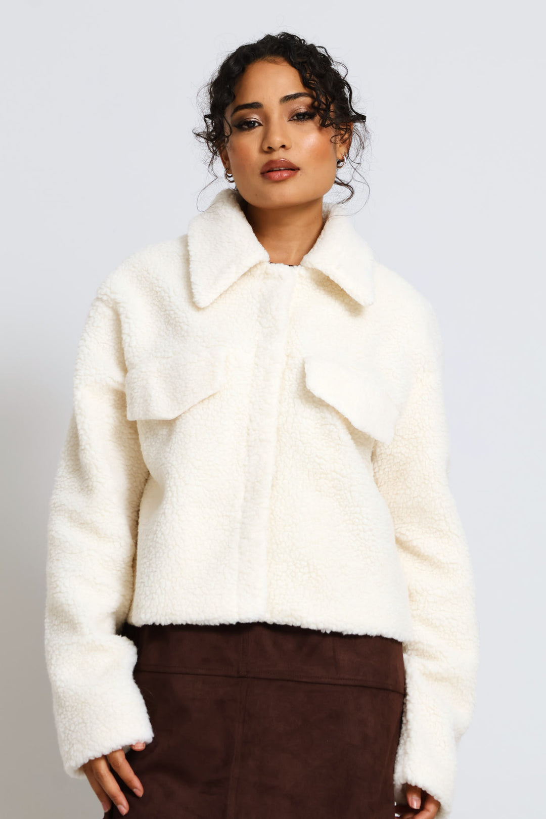 Utility Trucker Jacket - Cream