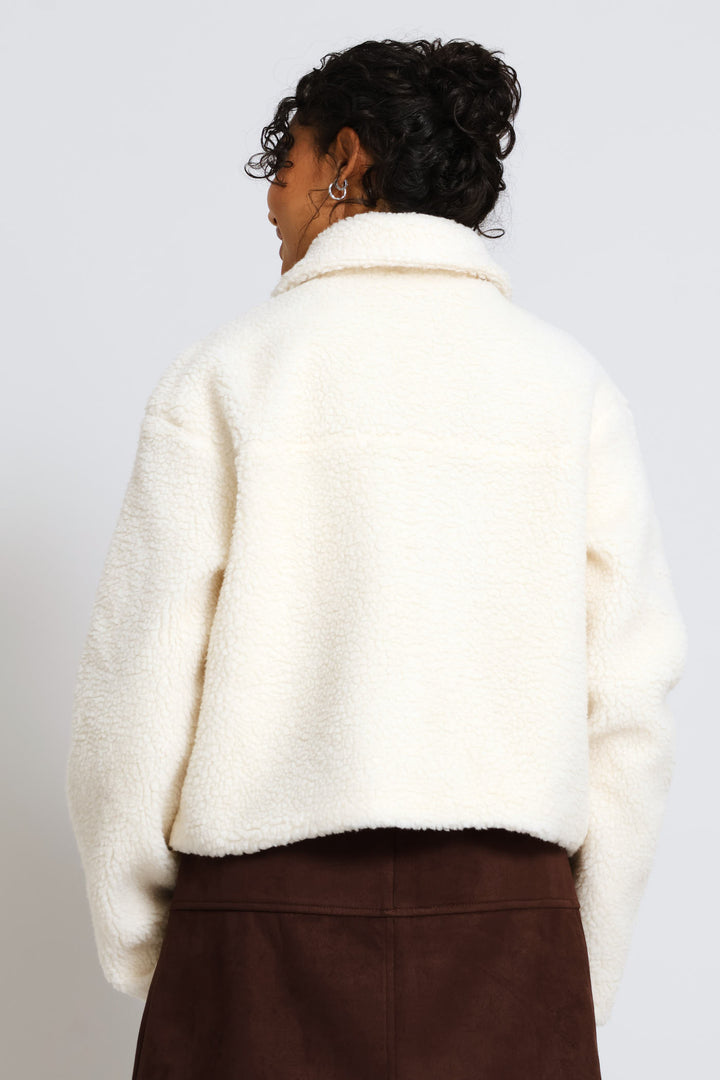 Utility Trucker Jacket - Cream