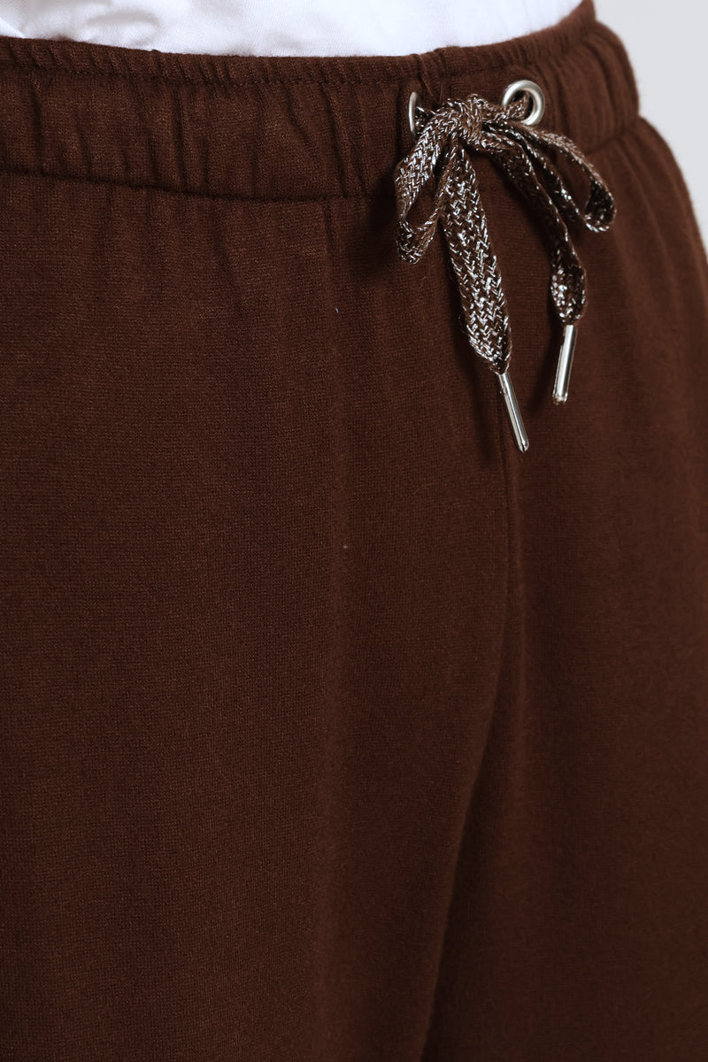 Luxe Leisure Wide Leg Pant - Chocolate