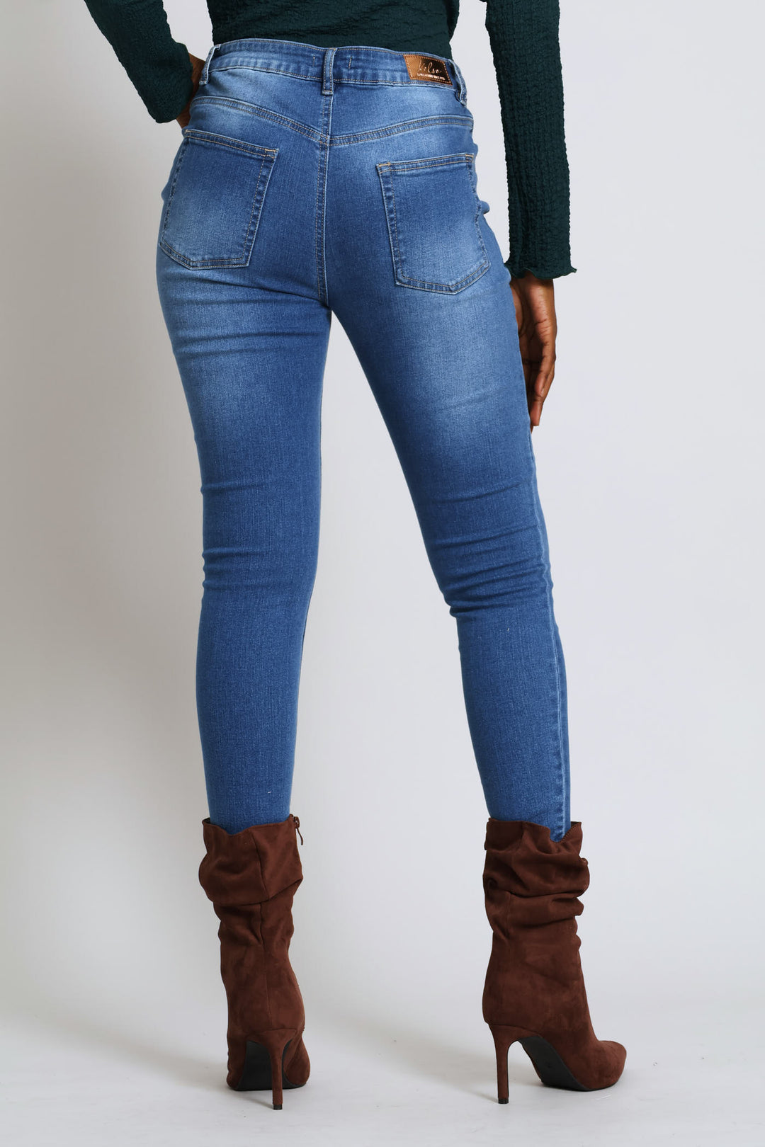 Supersoft Ankle Grazer Skinny Denim - Stonewash