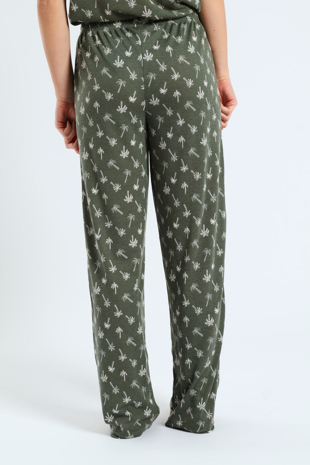 Palm Straight Leg Rib Knit Pant - Fatigue