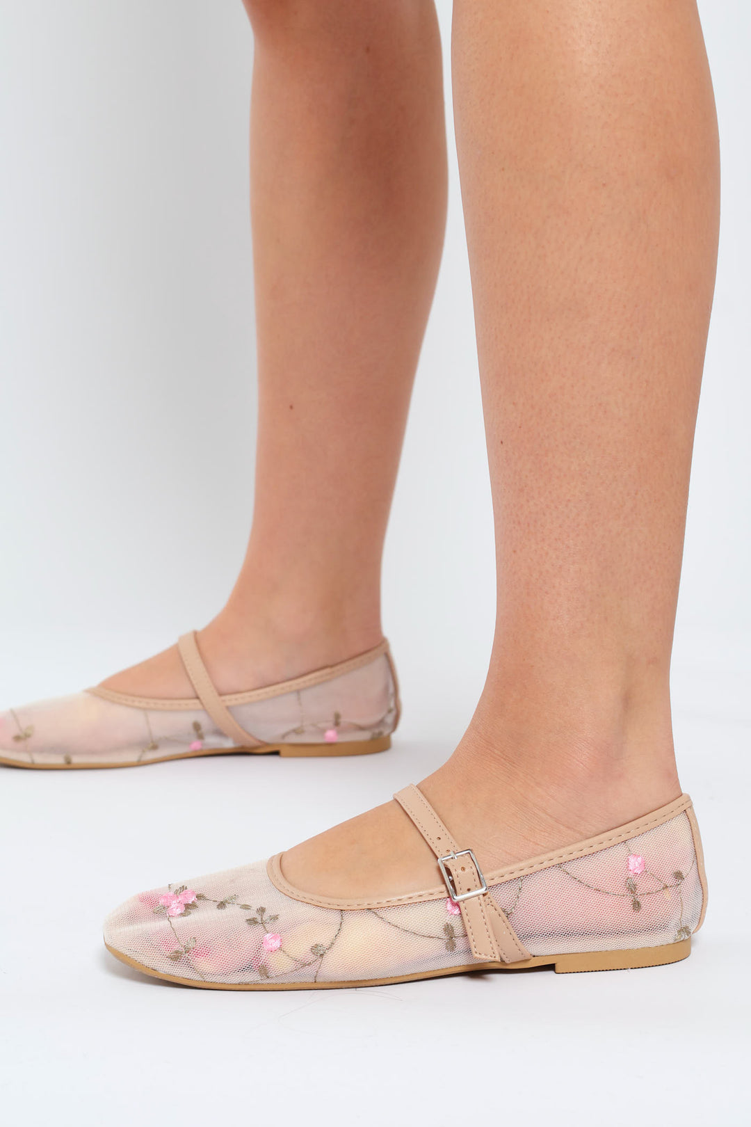Single Sole Ballet Flat - Nude