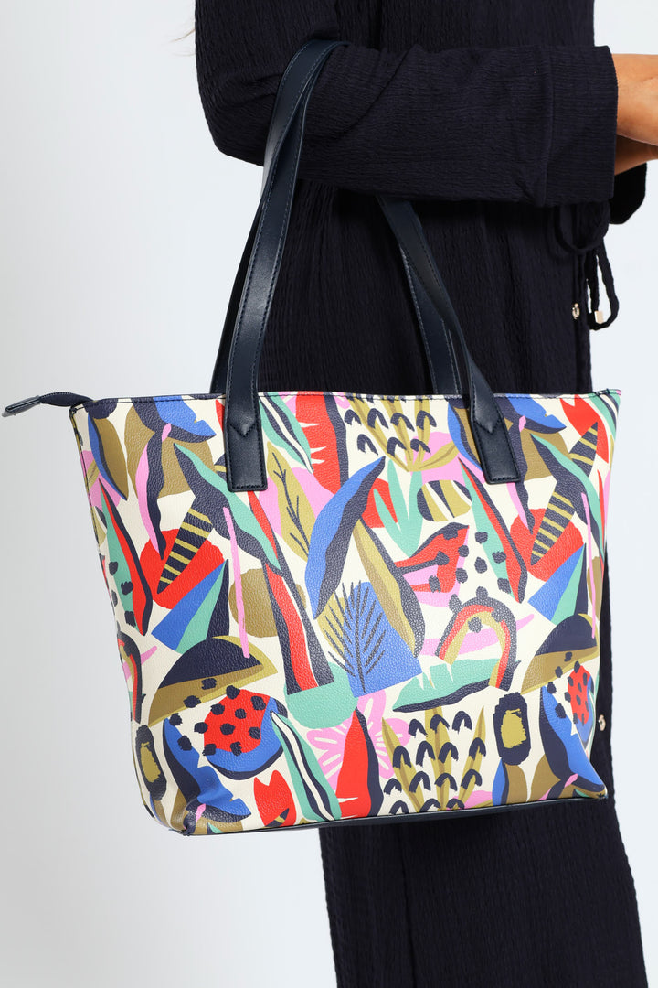 Printed Tote Bag - Multi