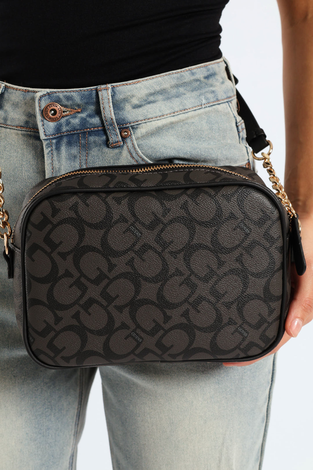 Kerry Crossbody Top Zip Bag - Charcoal
