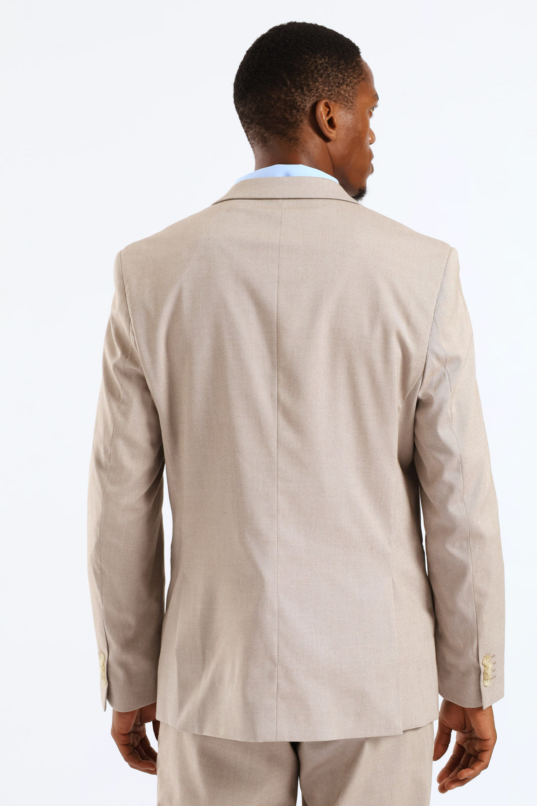 Regular Twill Suit Jacket  · Natural