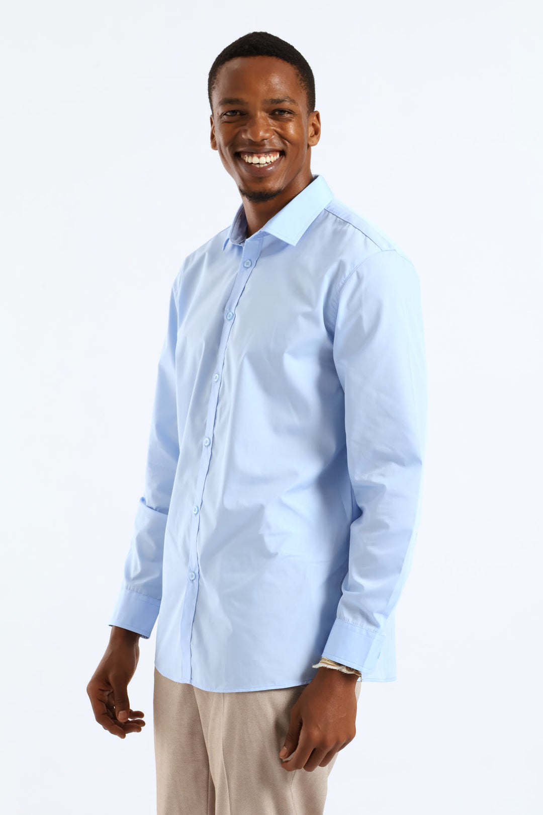 Easy Care Long Sleeve Shirt - Light Blue