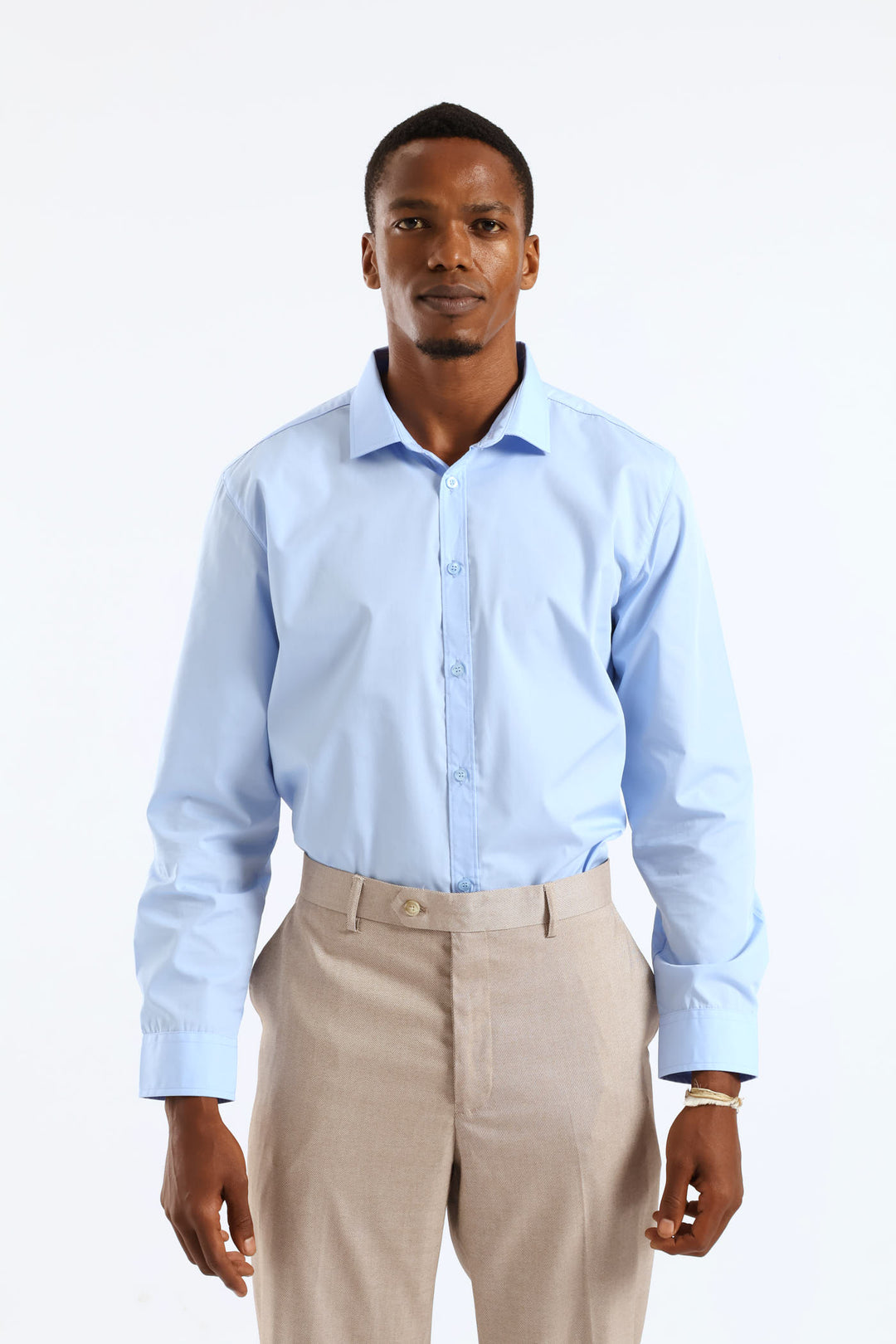 Easy Care Long Sleeve Shirt - Light Blue