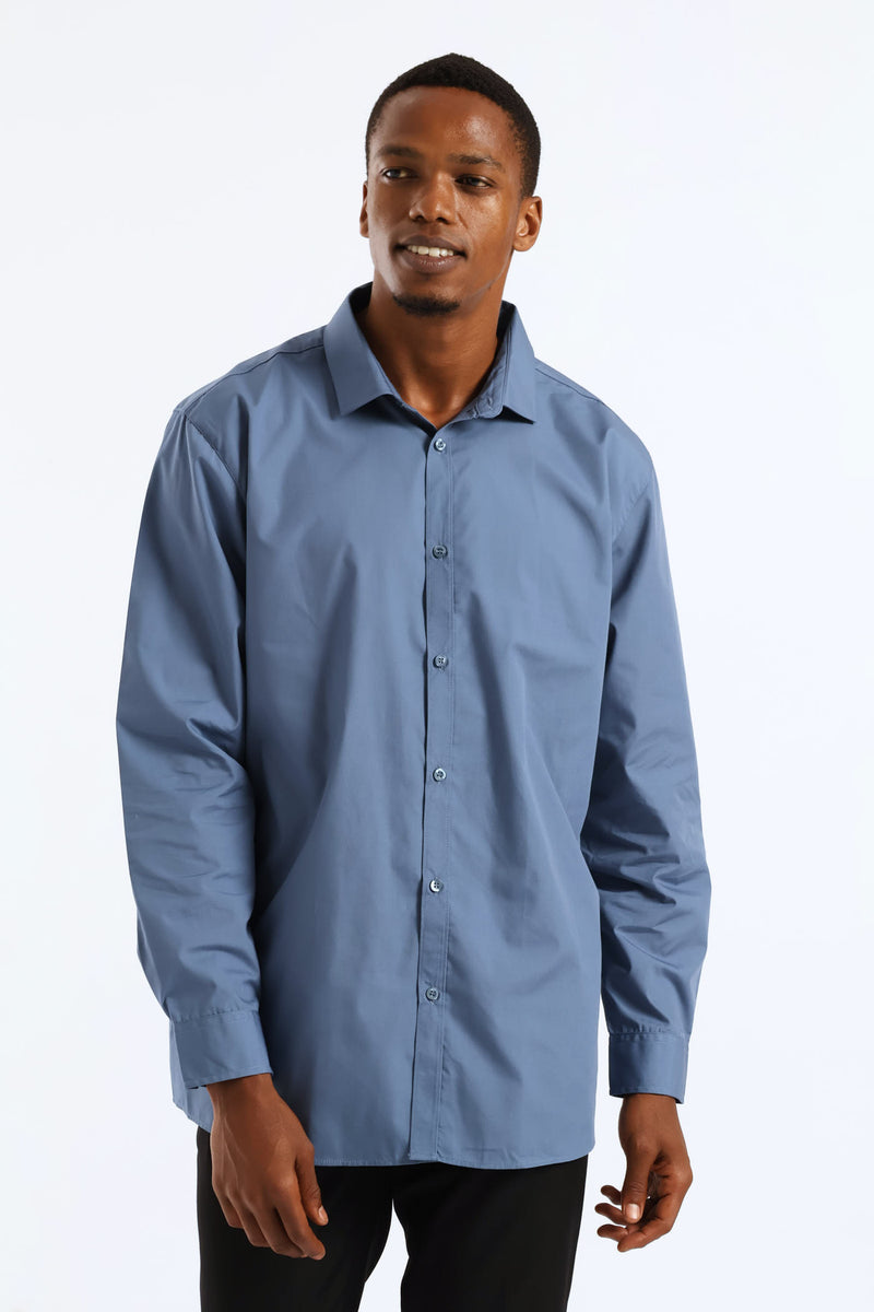 Easy Care Long Sleeve Shirt - Petrol