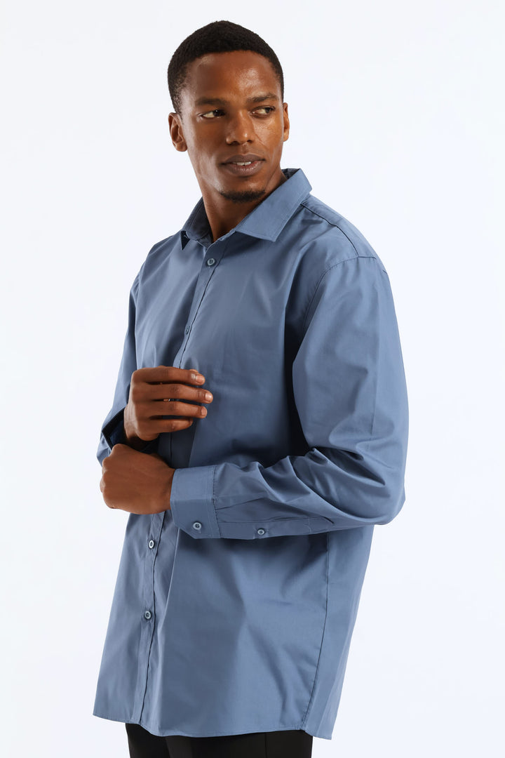 Easy Care Long Sleeve Shirt - Petrol