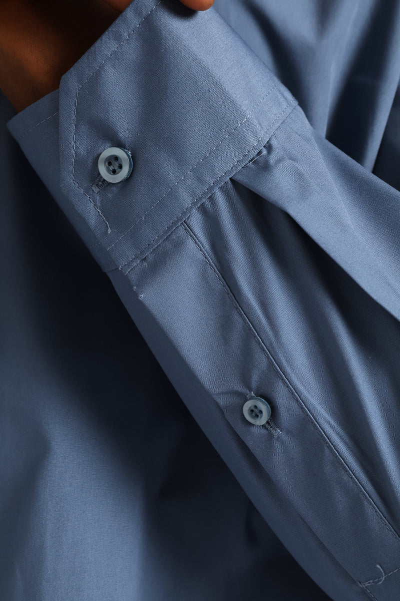 Easy Care Long Sleeve Shirt - Petrol