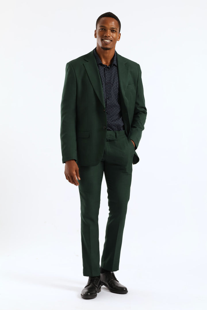 Slim Fit Essential Suit Jacket - Olive