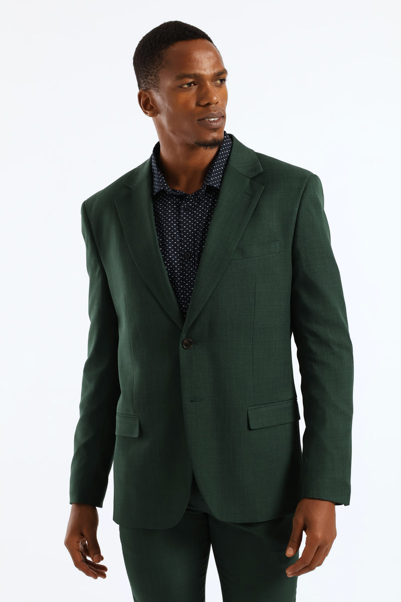 Slim Fit Essential Suit Jacket - Olive