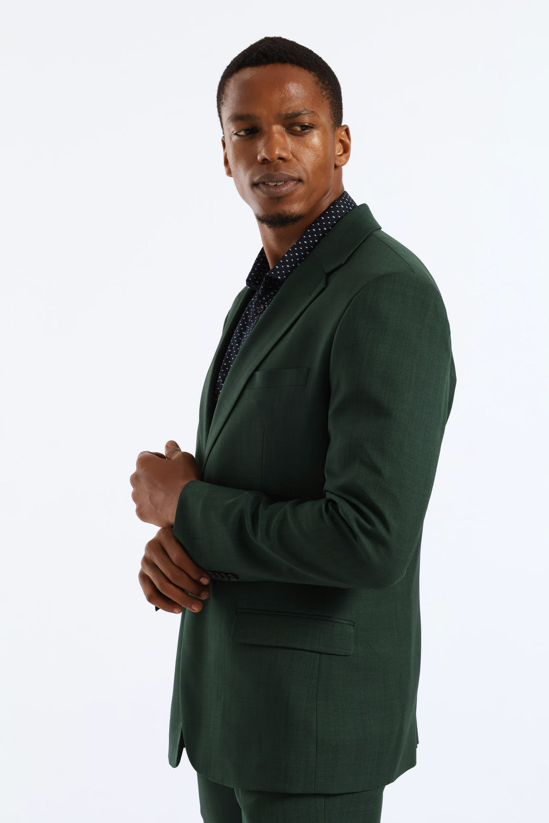 Slim Fit Essential Suit Jacket - Olive