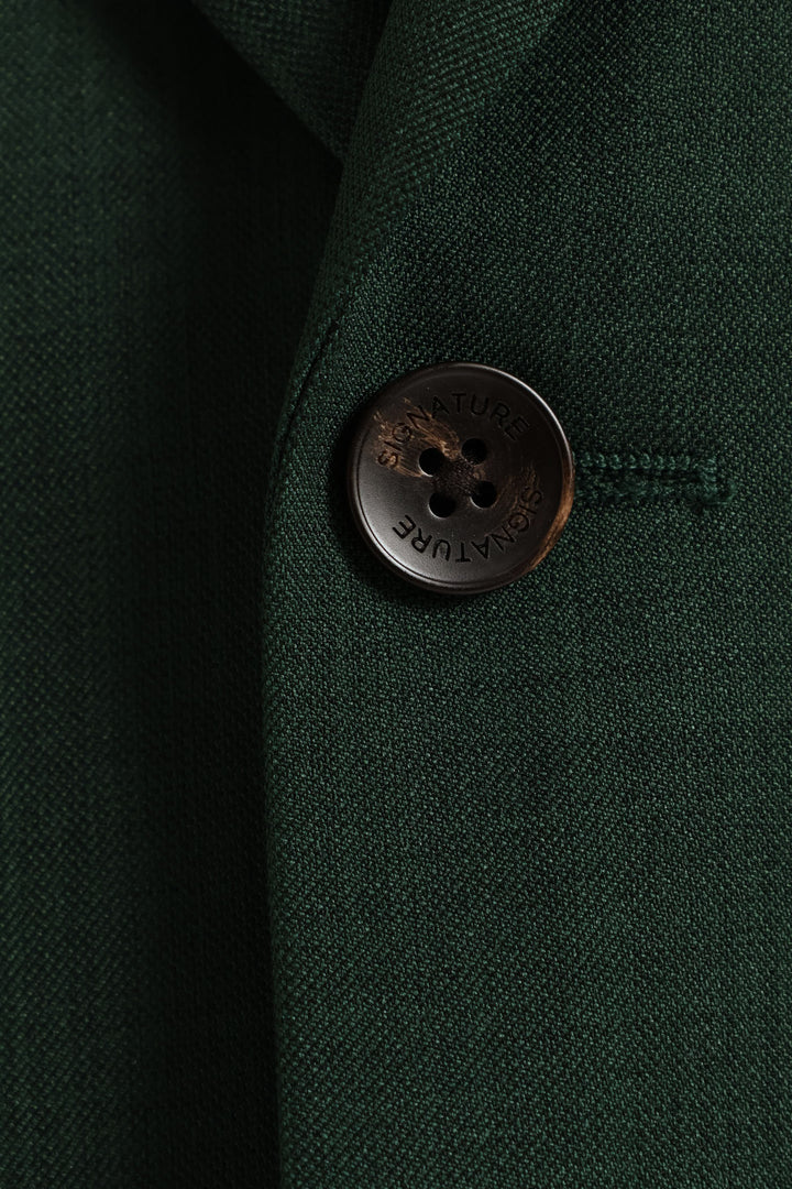 Slim Fit Essential Suit Jacket - Olive