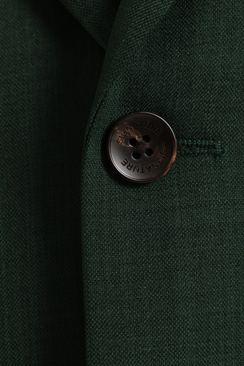 Slim Fit Essential Suit Jacket - Olive